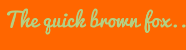 Image with Font Color B4D083 and Background Color FF6600